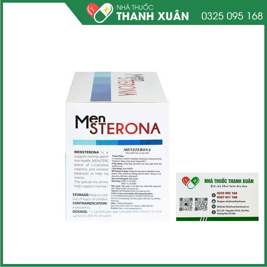 Men Sterona giúp tăng cường sinh lý và tăng cường đề kháng cho cơ thể
